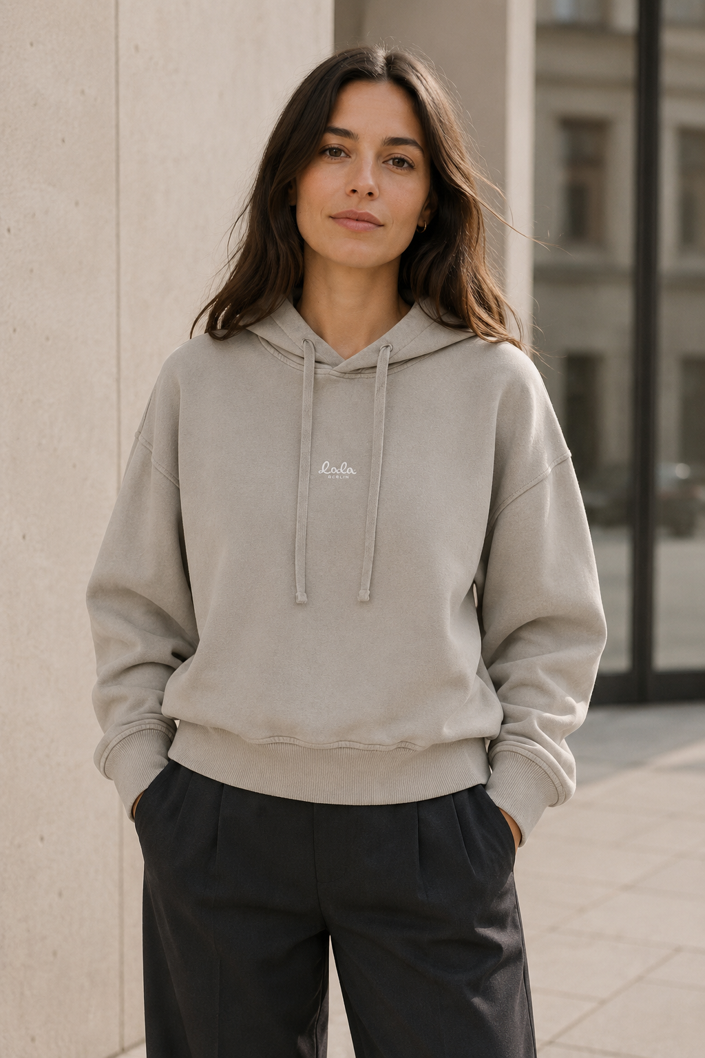 Lala Berlin - Hoodie - Washed Beige - Lala Hoodie 1