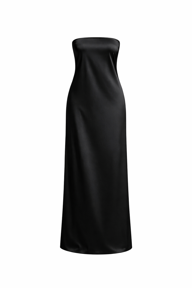 The Collection - Satinkjole - Sort - Kaelis