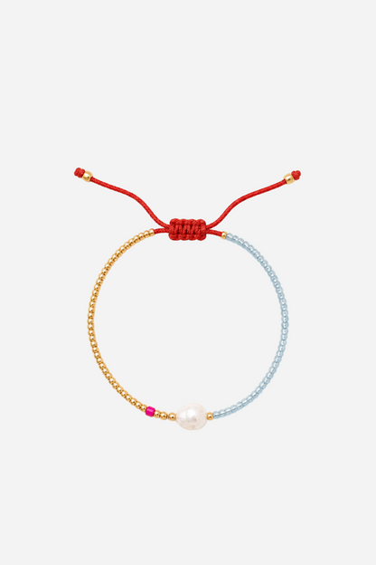 Andcopenhagen Jewelry - Perlearmbånd - Lyseblå - Holly