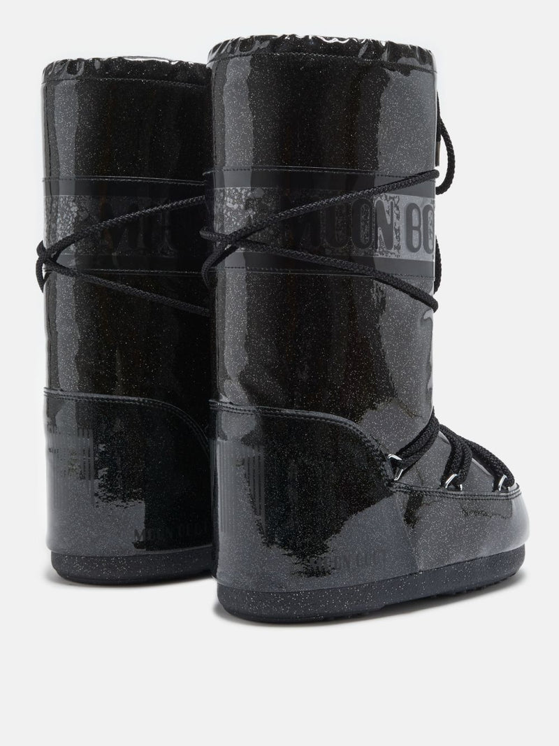 Moon Boot - Støvler - ICON GLITTER - BLACK