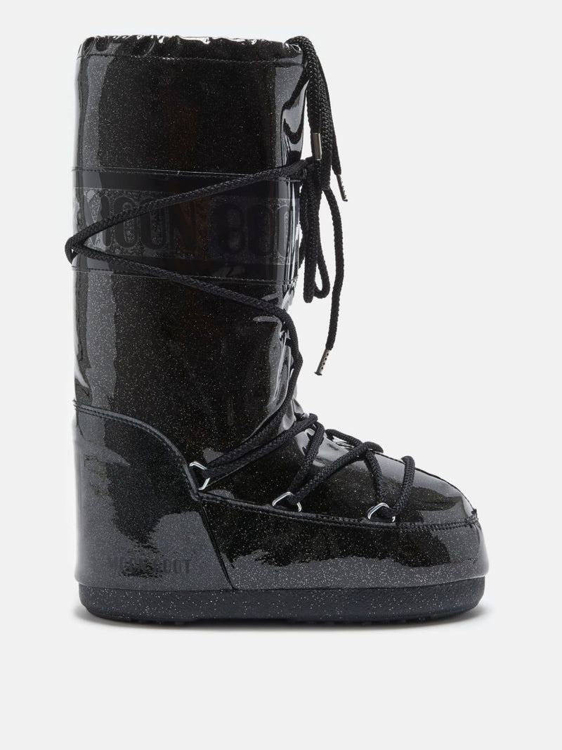 Moon Boot - Støvler - ICON GLITTER - BLACK