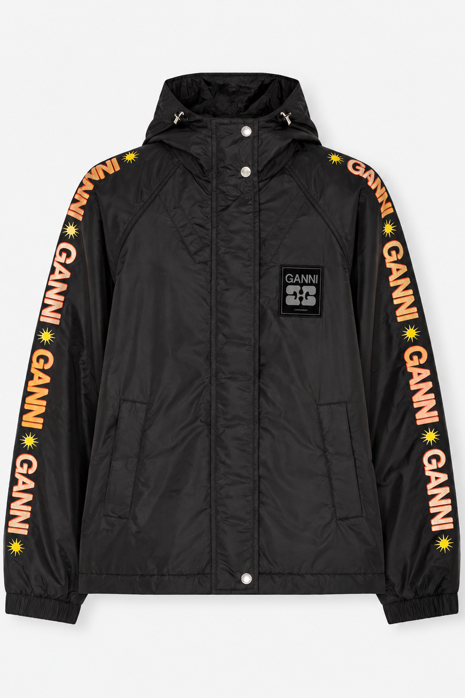 Ganni - Jakke - Black - Flyweight Nylon Jacket
