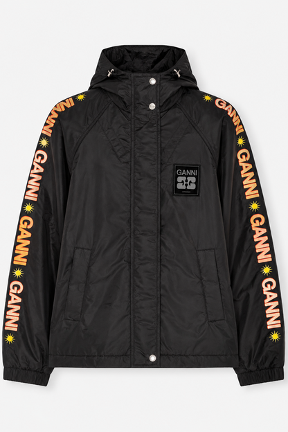 Ganni - Jakke - Black - Flyweight Nylon Jacket