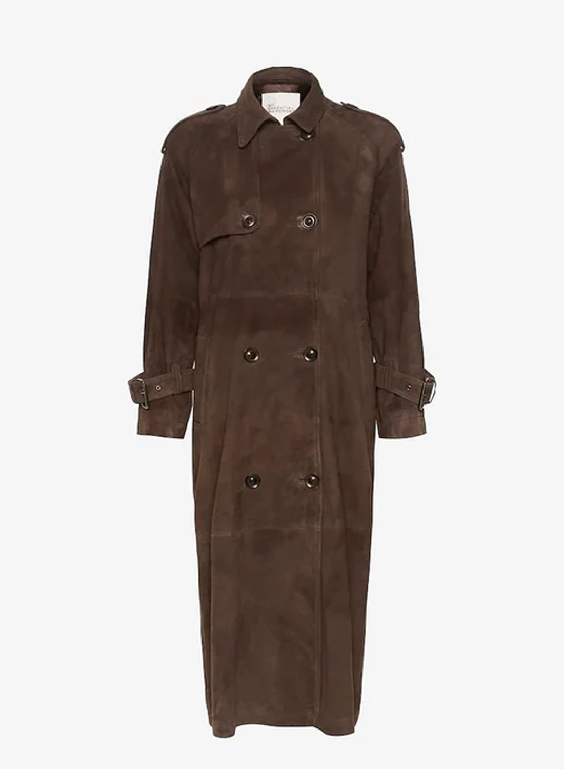 My Essential Wardrobe TaraMW Suede Trenchcoat Delicioso