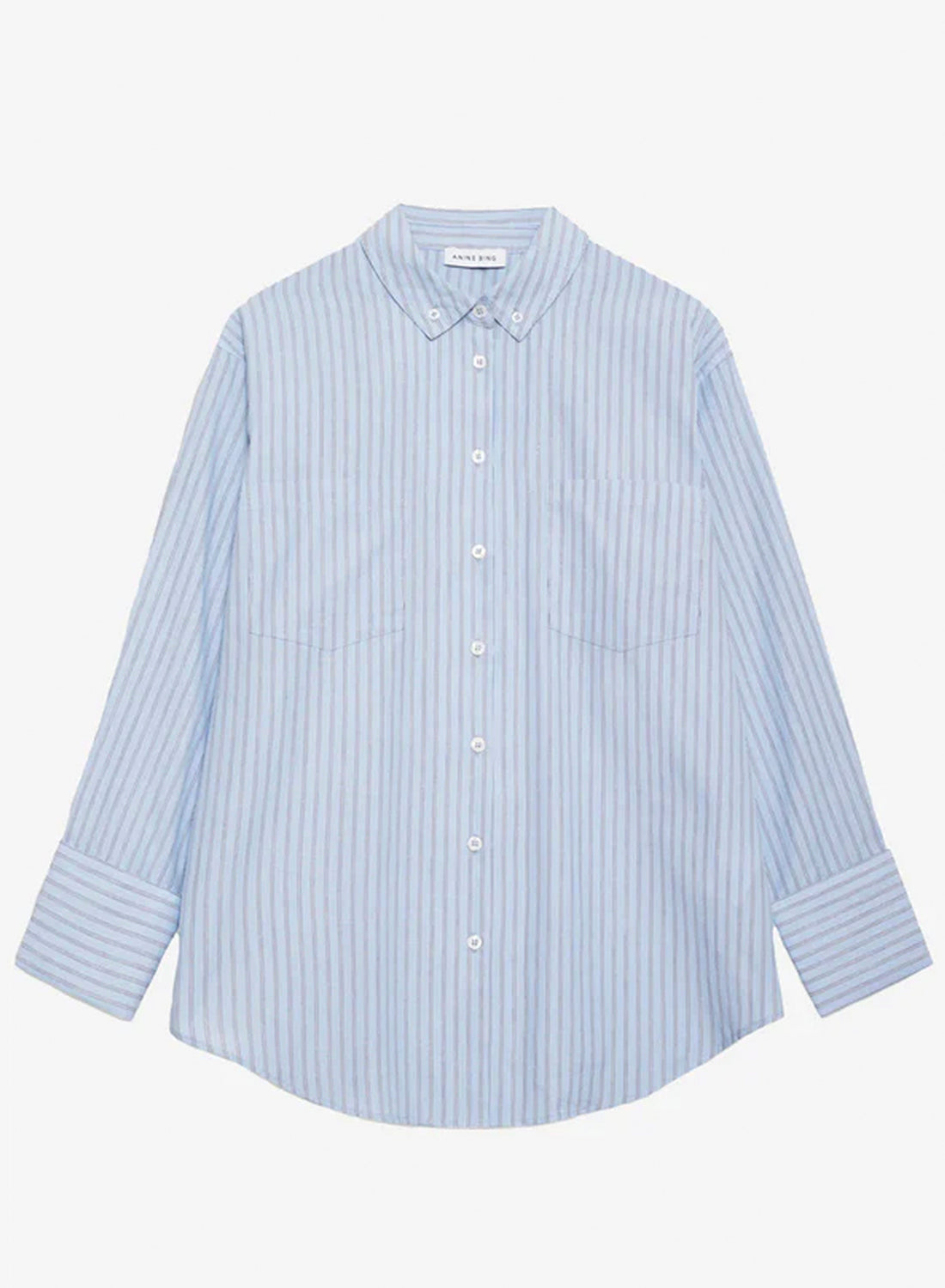 Anine Bing Catherine Shirt Blue And White Stripe