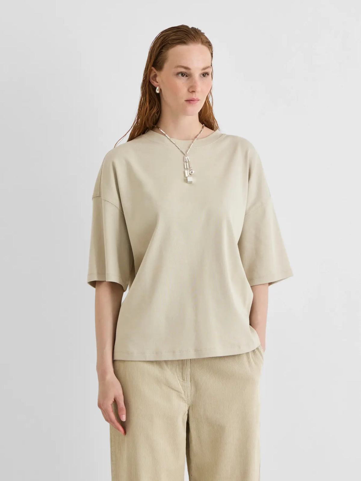 Rouge Edit - T-shirt - Pelican - Nanna
