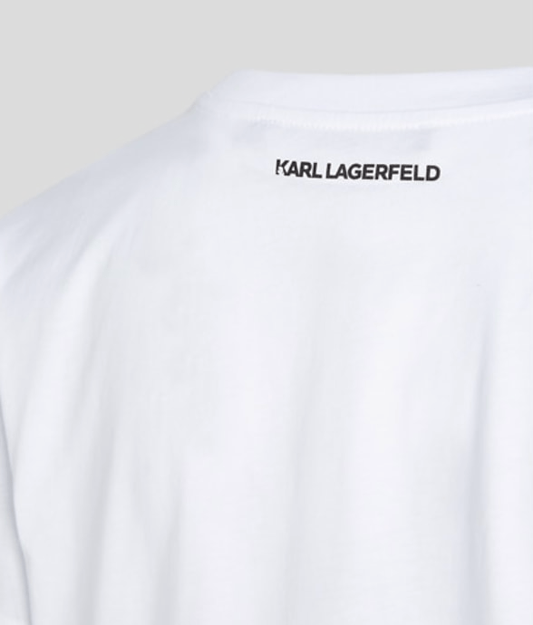 Oversize t-shirt - Hvid - Ikonik 2.0 - Karl Lagerfeld