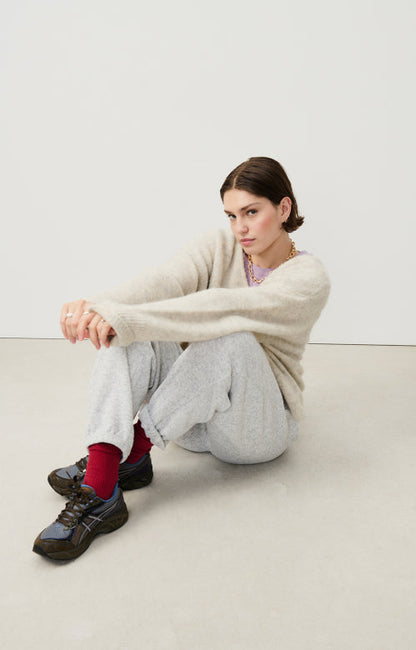 American Vintage - Strik - Powder Snow Melange - Pull East - Stilkompagniet.dk