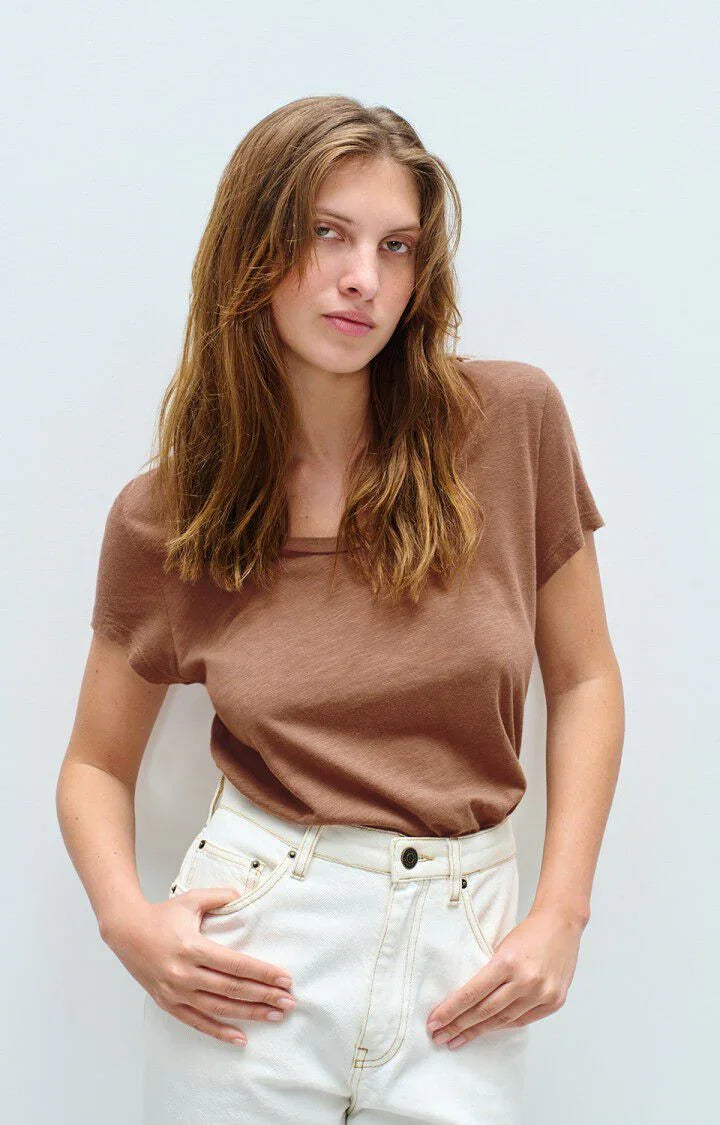 American Vintage - T-shirt - Chocolat Vintage - Jacksonville