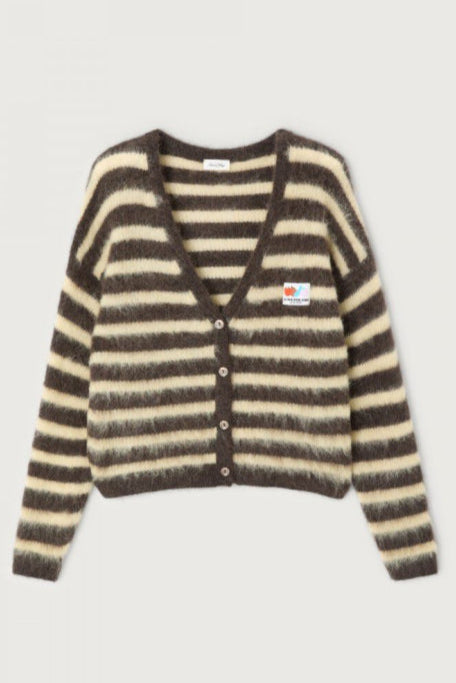 American Vintage - Cardigan - Racine Raye Soja - NENYBAY