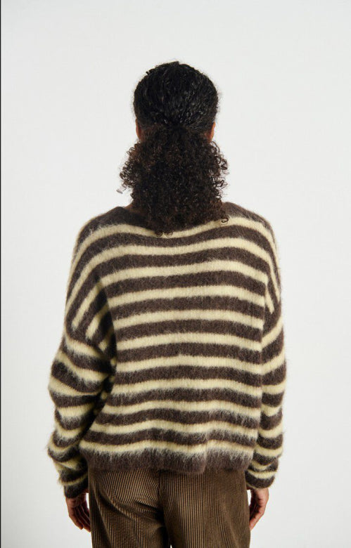 American Vintage - Cardigan - Racine Raye Soja - NENYBAY