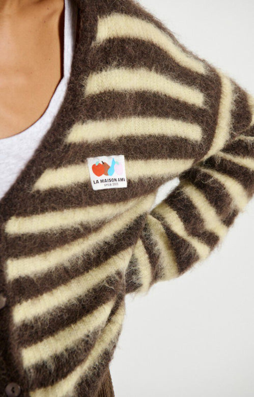 American Vintage - Cardigan - Racine Raye Soja - NENYBAY