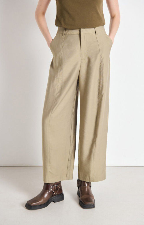 American Vintage - Bukser - Oat - Lanow