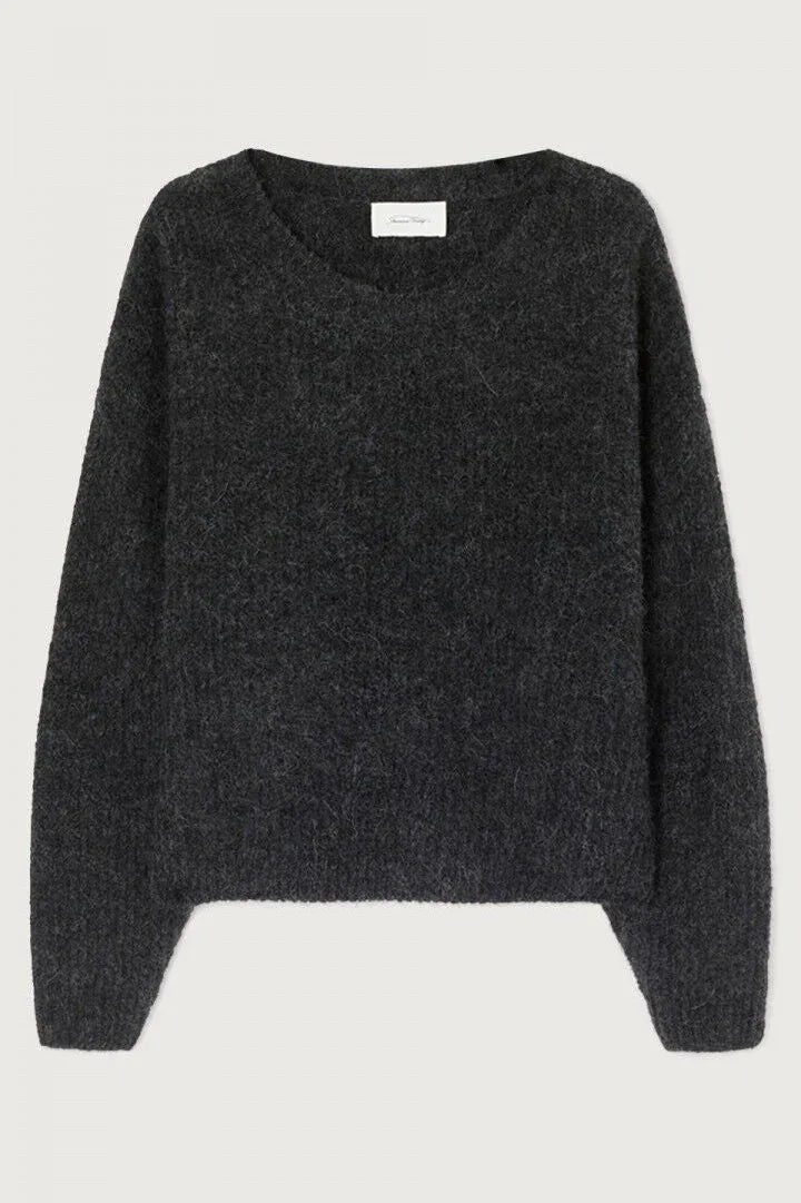 American Vintage - Sweater - Charcoal Melange - East