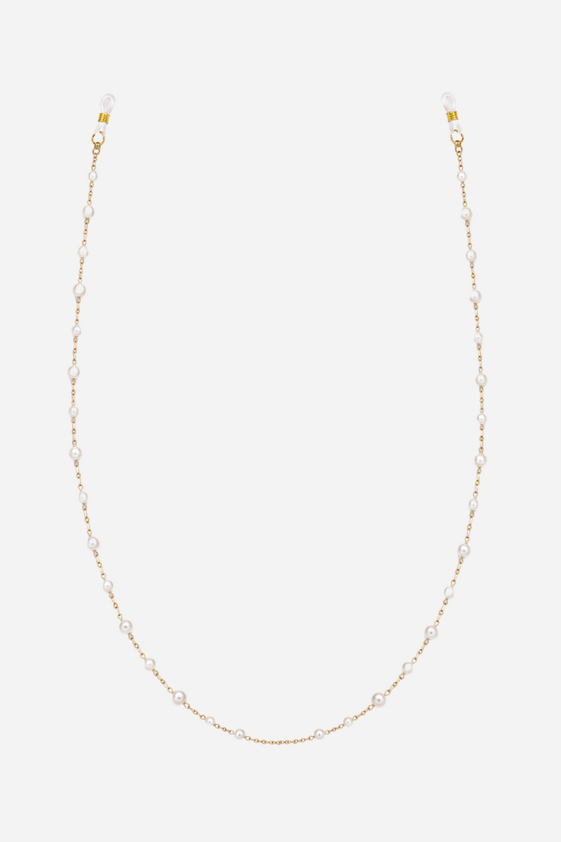 Andcopenhagen Basic - Brillekæde - Pearl/Gold Chain - Nina
