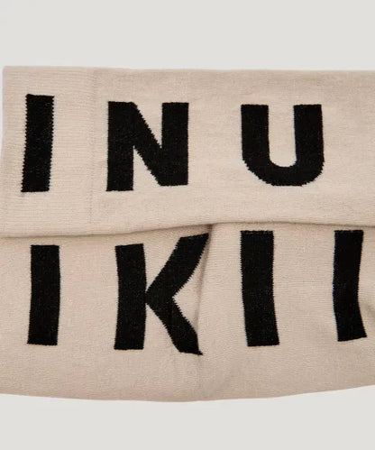 Inuikii - Sokker - Taupe/Black - Jacquard