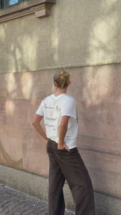 Anine Bing - T-shirt - LILI TEE AB X DK X BRIGITTE BARDOT - Ivory