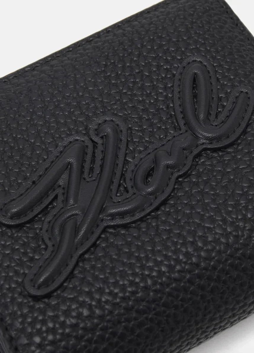 Pung -  Black - SKUARE MD BFLD WLLT GRAINY - Karl Lagerfeld