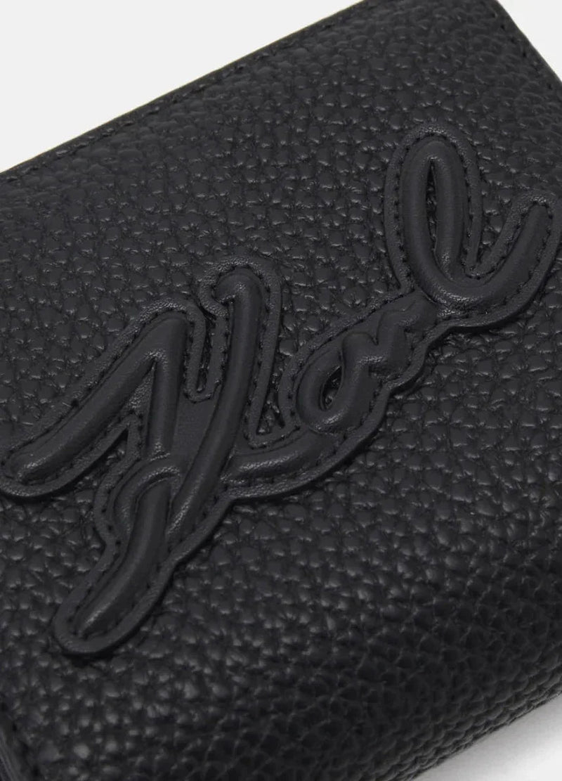 Pung -  Black - SKUARE MD BFLD WLLT GRAINY - Karl Lagerfeld