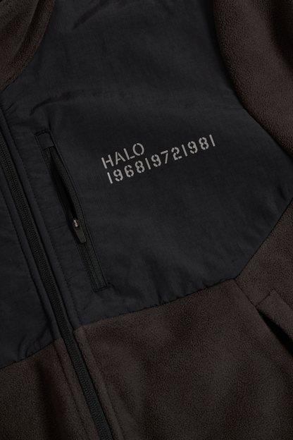Halo - Fleece jakke -  Chocolate torte 8070 - Blocked Zip Fleece
