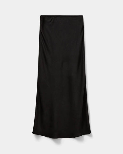 Satin nederdel - Black - S2452102 - Sofie Schnoor