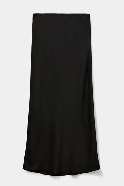 Satin nederdel - Black - S2452102 - Sofie Schnoor