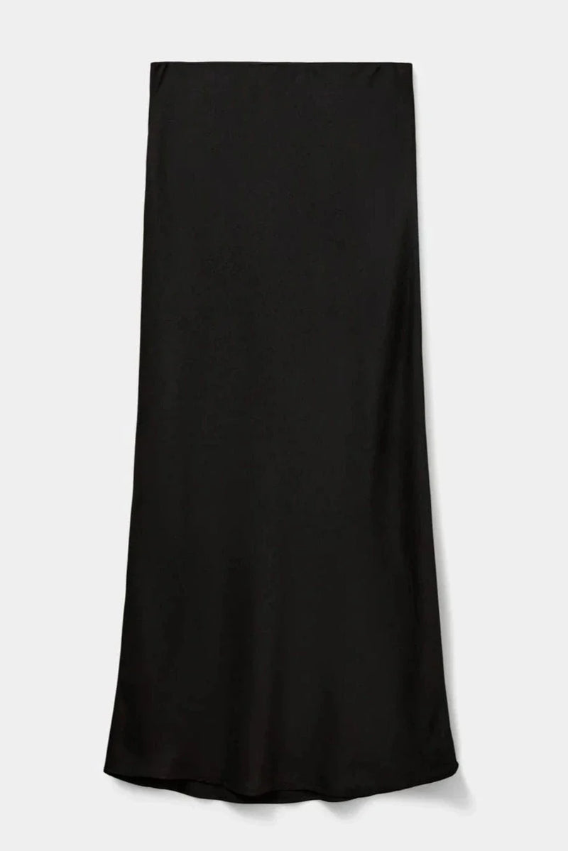 Satin nederdel - Black - S2452102 - Sofie Schnoor