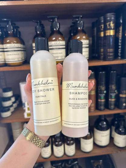 Shampoo - Silke og rosentræ - 250 ml. - Munkholm sss
