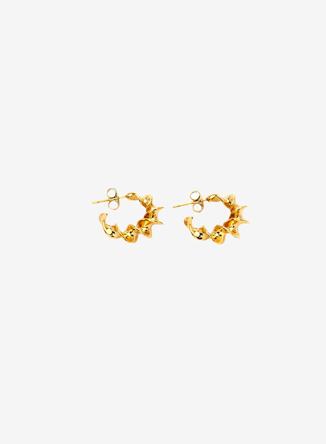 Nine Small Spiral Earrings