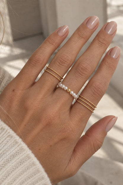 Andcopenhagen Jewelry - Ring - 18 karat guldbelagt 925 sterlingsølv - Solenne, billede 2