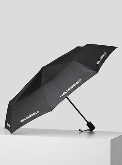 Sort Paraply med Logo - Essential Umbrella - Karl Lagerfeld