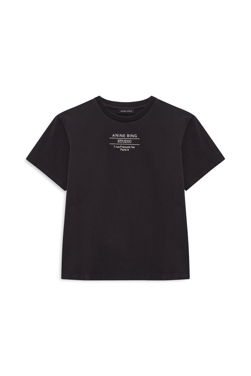 Anine Bing - T-shirt - Vintage Sort - Shelley Tee Studio