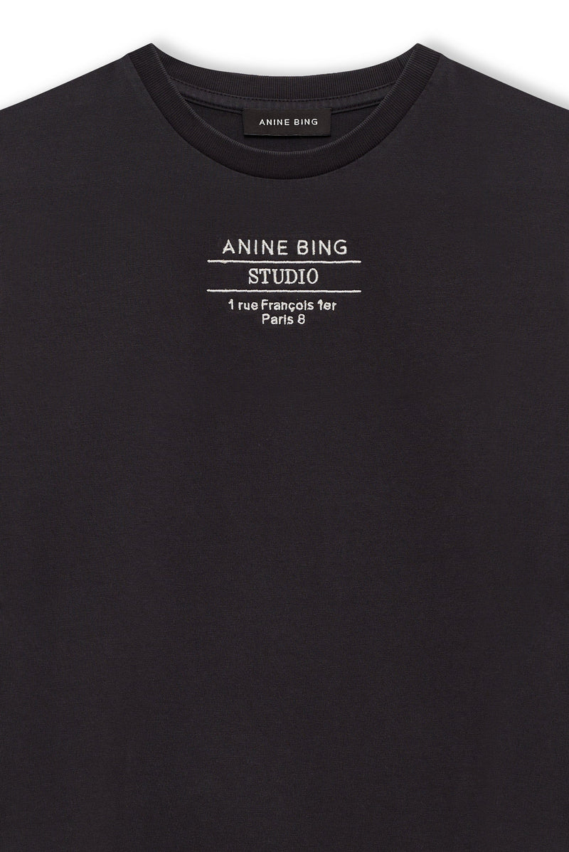 Anine Bing - T-shirt - Vintage Sort - Shelley Tee Studio