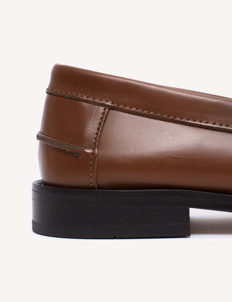 Dico - Læder Loafers - T-Bar - Hazelnut