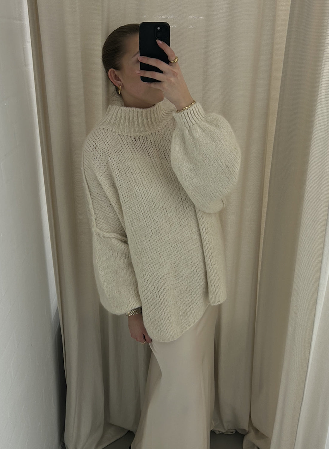 The Collection Oversized Knit Off White
