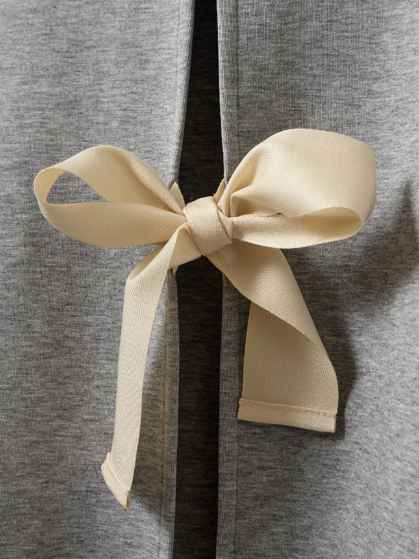 The Garment - T-shirt - Grey Melange - TG Bow