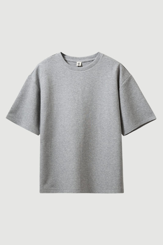 The Garment - T-shirt - Grey Melange - TG Bow