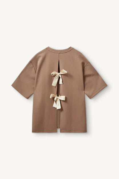 The Garment - T-shirt - Ice Latte - TG Bow