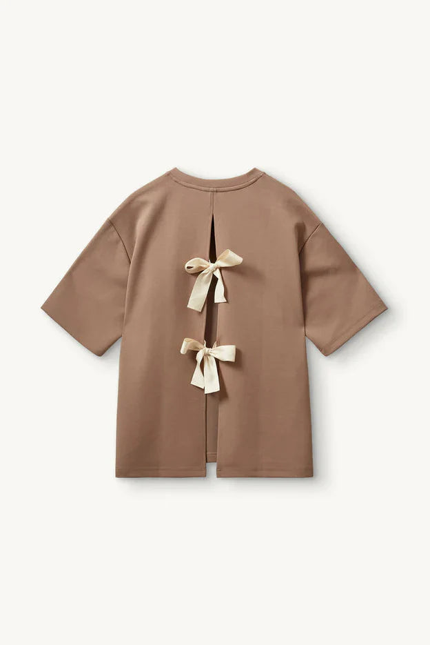The Garment - T-shirt - Ice Latte - TG Bow