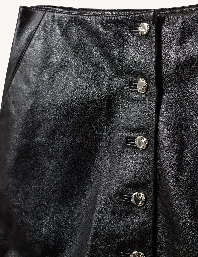 The Garment - Nederdel - Sort - Soho Mini Button Skirt