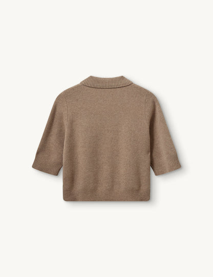 The Garment - Cardigan - Brun - Como Cropped Cardigan