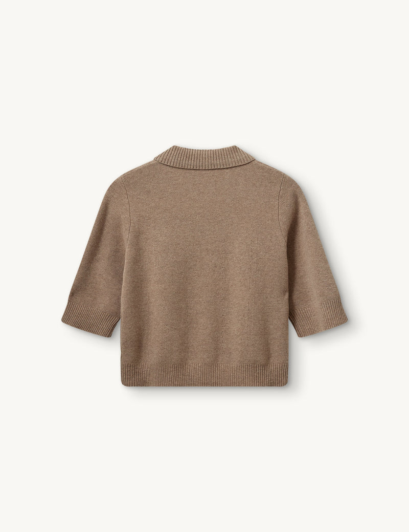 The Garment - Cardigan - Brun - Como Cropped Cardigan