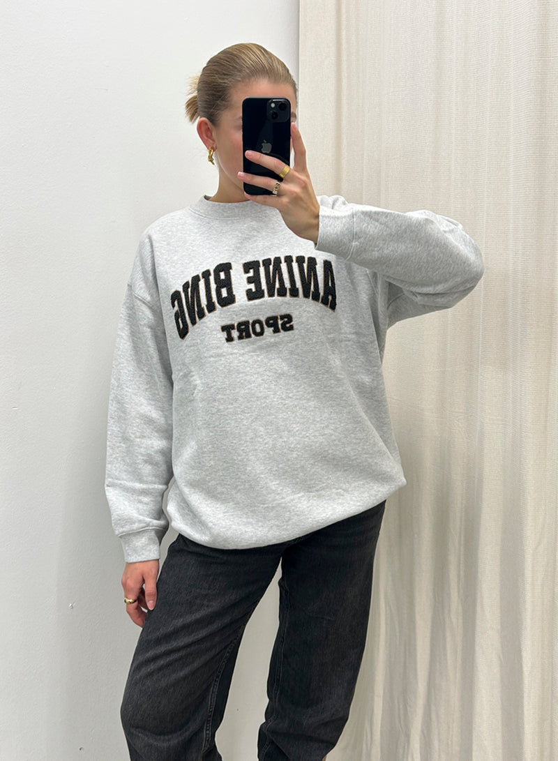 Anine Bing Tyler Sweatshirt Heather Grey