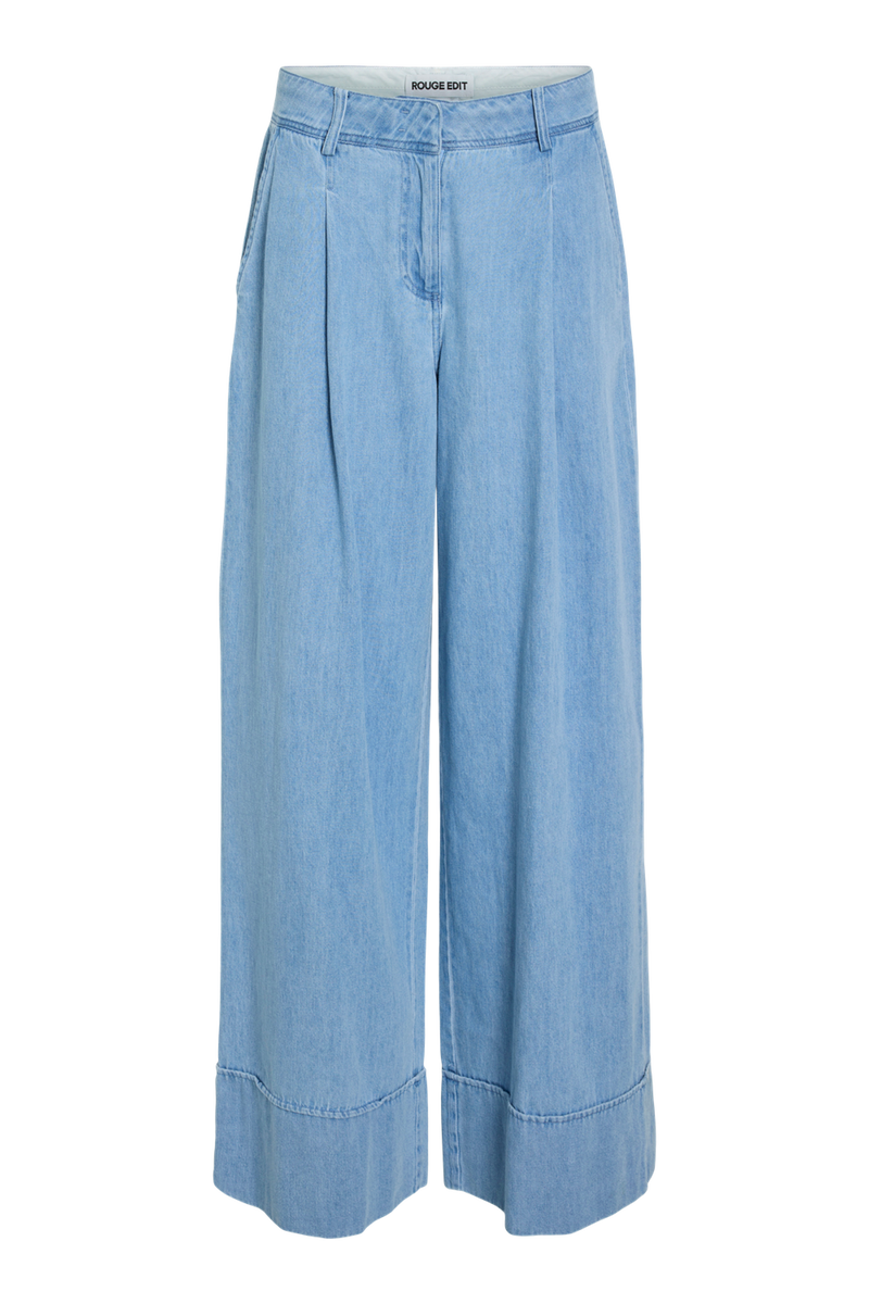 Rouge Edit - Bukser - Light Blue Denim - Francie