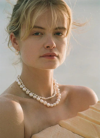 Anni Lu - Halskæde - Gold - Petite Stellar Pearly - Stilkompagniet.dk