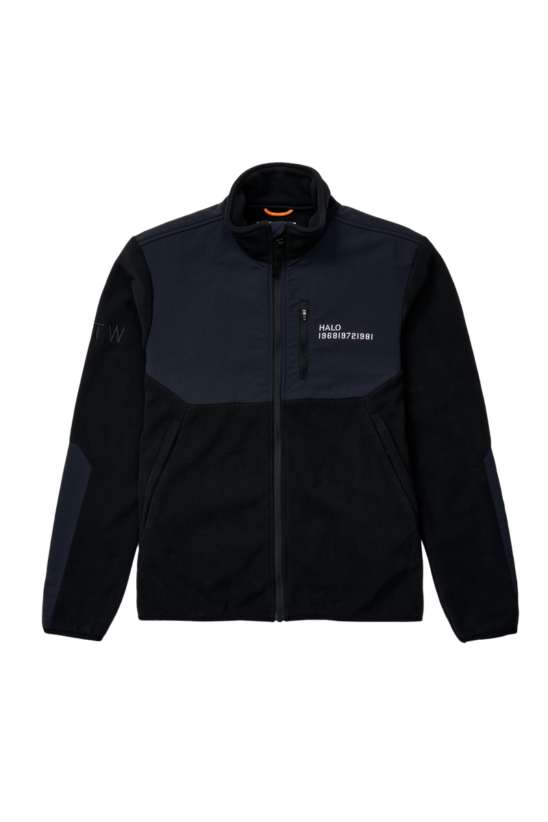 Halo - Fleece jakke - Black 2001 - Blocked Zip Fleece
