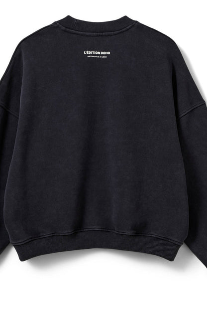 Sofie Schnoor - Sweatshirt - Washed black - Parossw