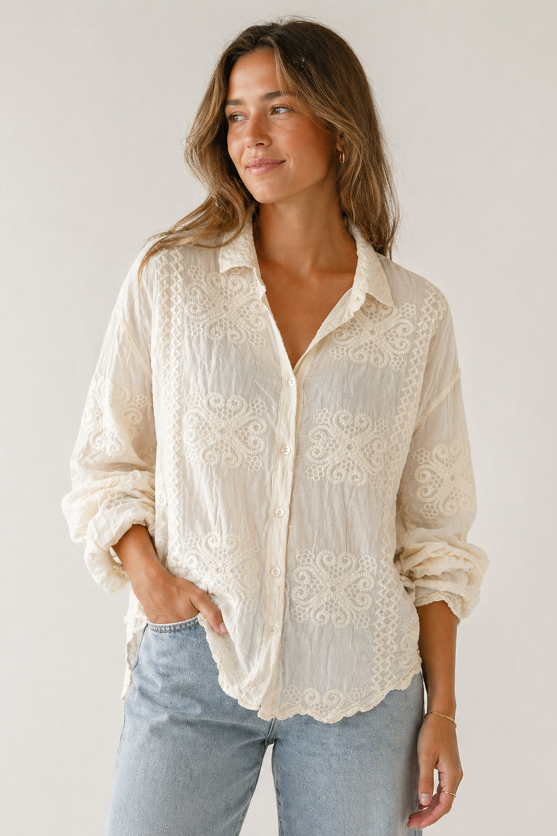 The Collection - Skjorte - Off White - Zenia