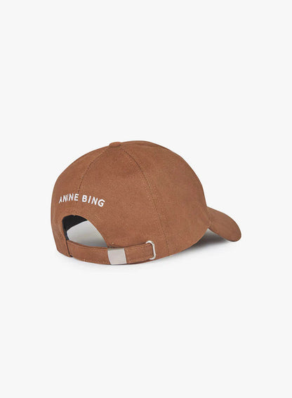 Anine Bing Jeremy Baseball Cap Dark Camel