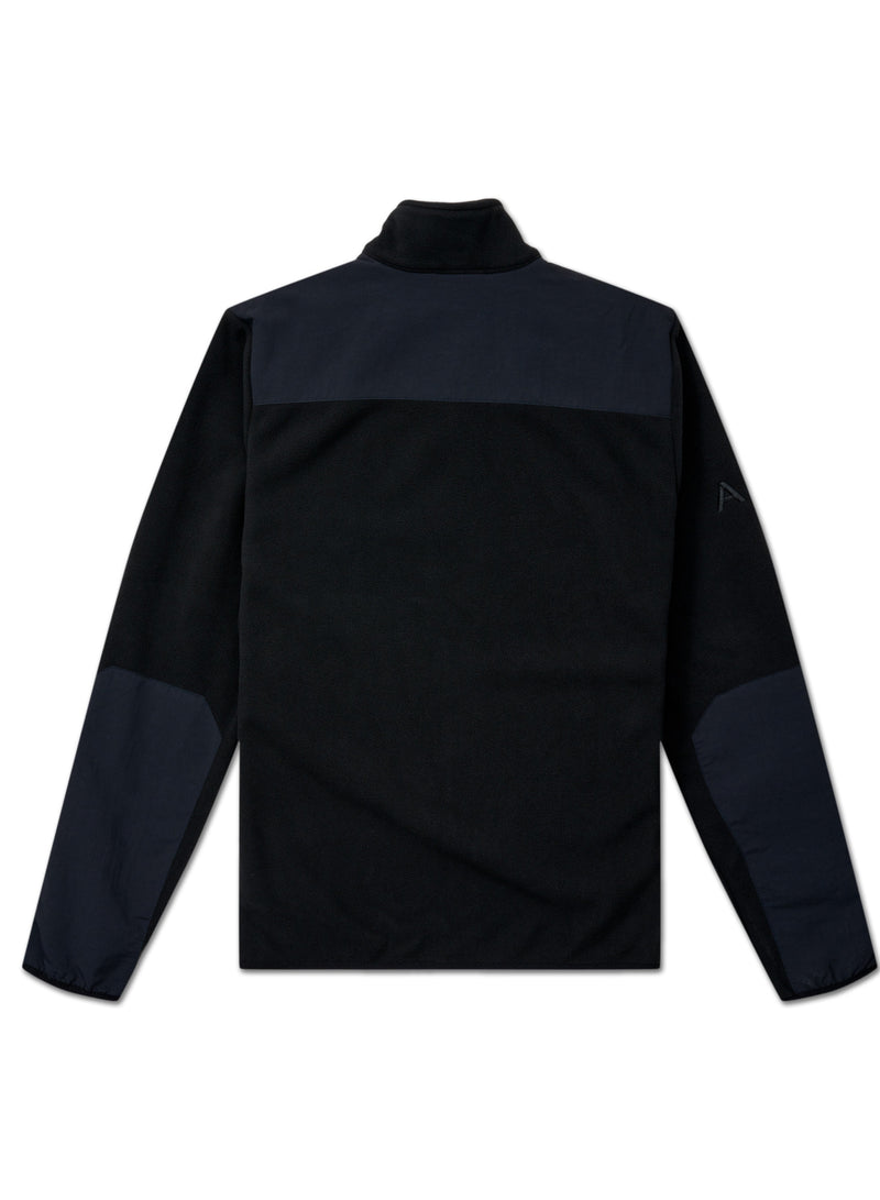 Halo Blocked Zip Fleece Black